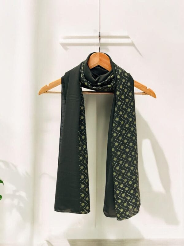 Premium chiffon hijab-green muslim hijab-qatar collections