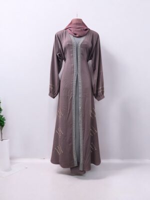 front open abaya Casual Simple Abaya Designs- qatar collections