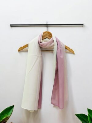 Double Shade Chiffon Hijab- qatar collections