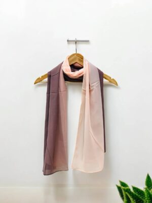 Double shade heavy chiffon hijab