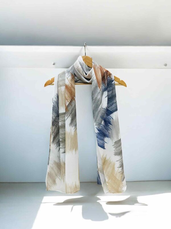 Digital Print Ombre Heavy chiffon hijab-Ombre Fabric Chiffon