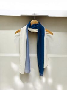 georgette fabric Double Shade stone work hijab