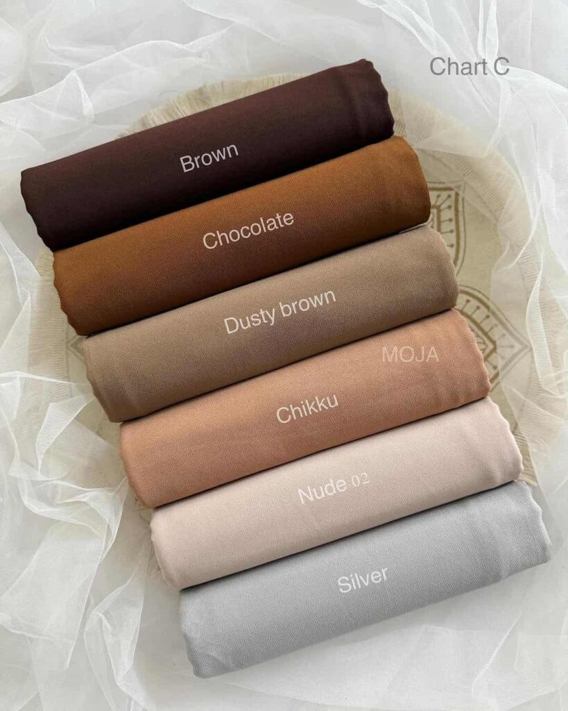 Malaysian Georgette Hijab - Sand main image 1