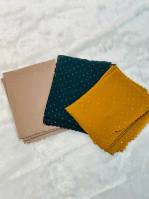 Georgette Stone Cut Work Hijab Georgette Hijab