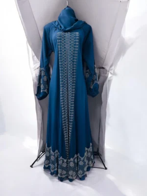 Stone Work Abaya – Stylish Pardha Model for Online Shopping