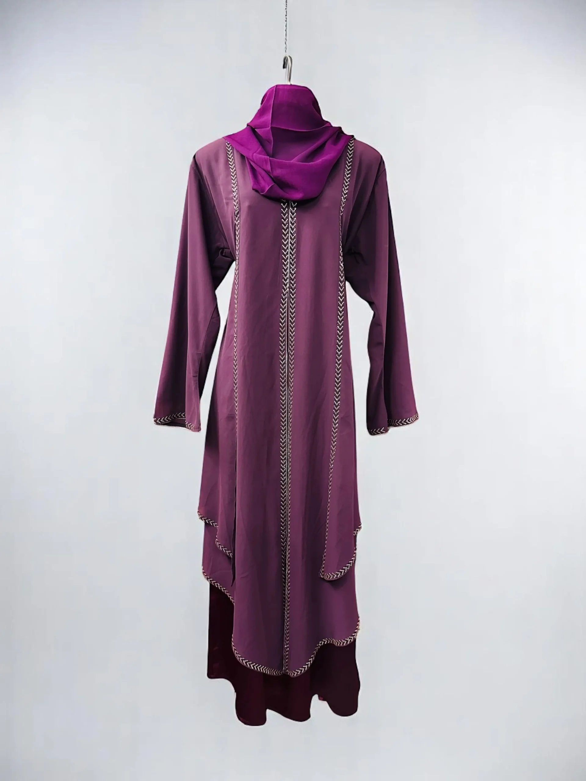 Trendy Front Open Abaya – Stylish Modern Pardha Design