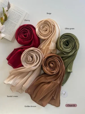 Moja Shimmer Organza Hijab – Elegant Look