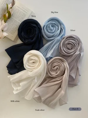 Premium Moja Organza Shimmer Hijab