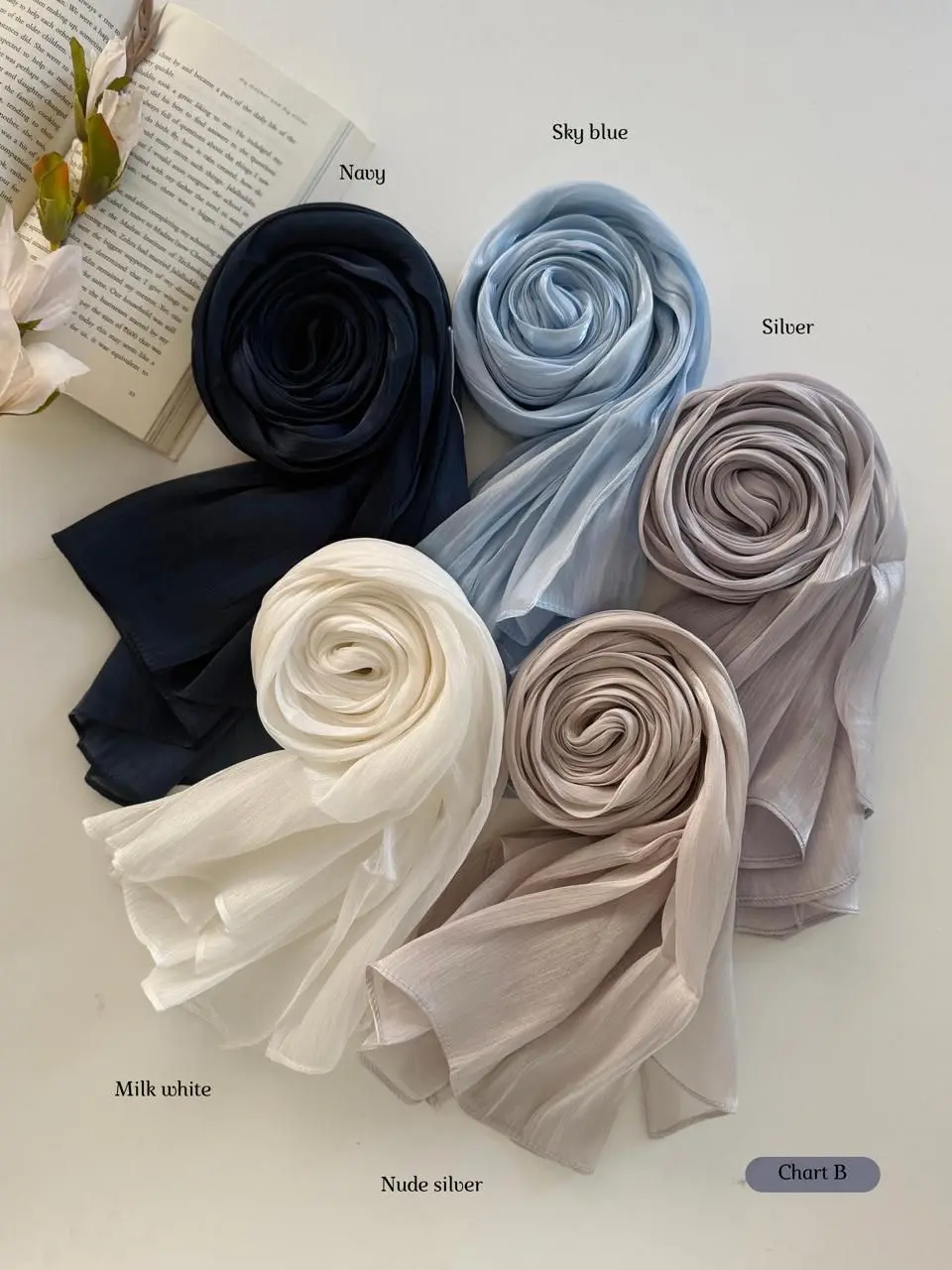 Premium Moja Organza Shimmer Hijab