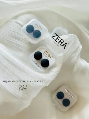 Zera Hijab Magnet Pin Matte Black – Strong Magnetic Hijab Pin (2 Pieces)