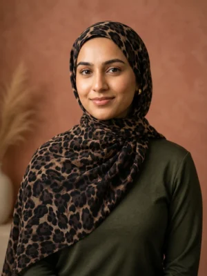 Buy Zera Leopard Print Hijab