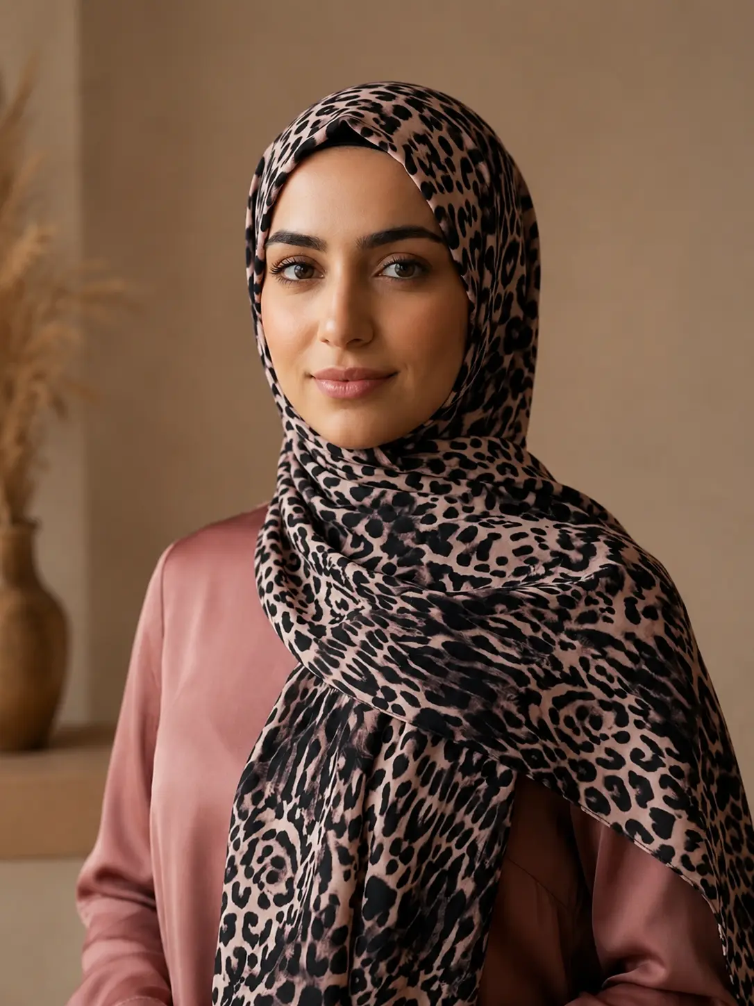 Zera Animal Print Chiffon Hijab