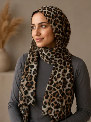 Zera Leopard Print Hijab