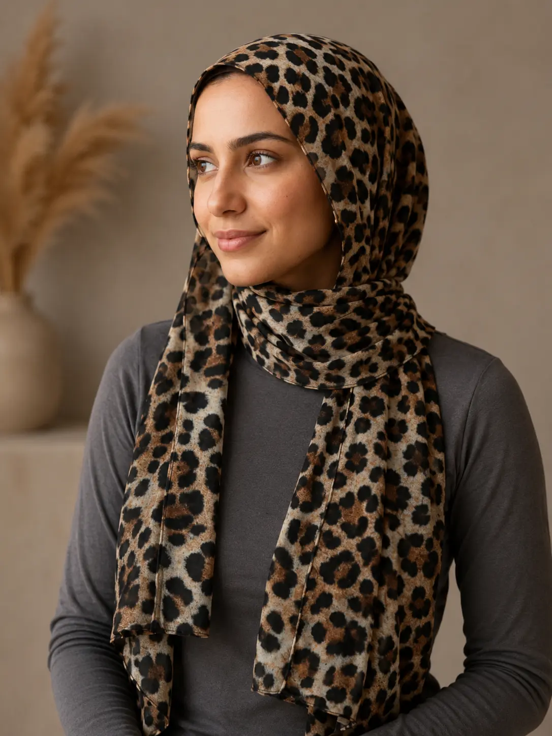 Zera Leopard Print Hijab
