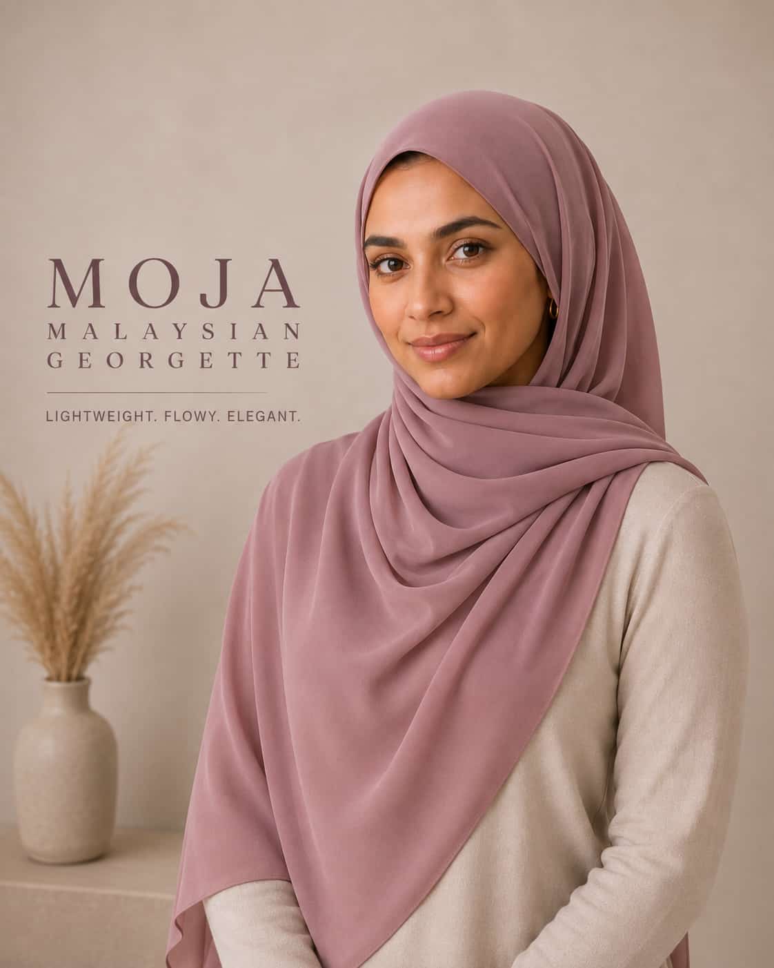 Moja Malaysian Georgette Hijab