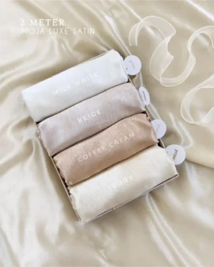 Moja satin hijab for wedding shiny silky scarf