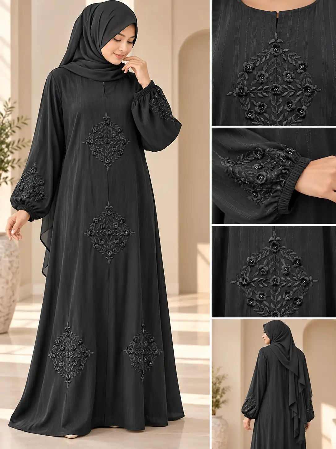 Black Embroidery Abaya | Stunning Latest Designs - Image 2